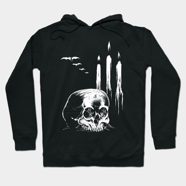 Skull and Candles Hoodie by wildsidecomix